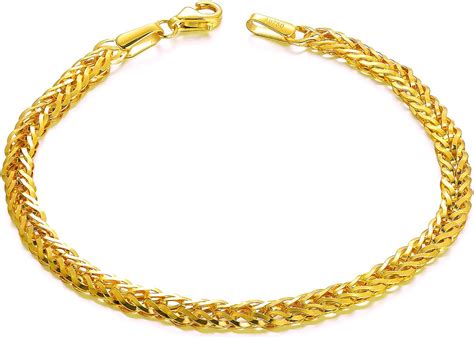 amazon gold bracelets - 18k solid gold bracelets.